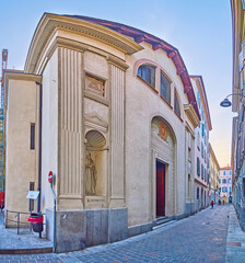 Canvas Print - The Church of Jesus (Chiesa del Gesu) in Como, Italy