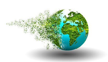 a world that is collapsing and disintegrating the concept of environmental conservation.