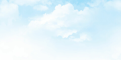 Wall Mural - blue sky with white cloud and clear abstract. beautiful air sunlight with clound scape colorful. bla