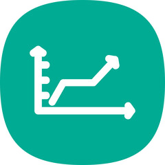 Sticker - Rising Line Graph Icon