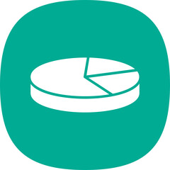 Sticker - 3D Pie Chart Icon