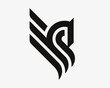 Horse modern logo. Pegasus heraldic emblem design editable for your business. Vector illustration.