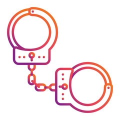 Wall Mural - Handcuffs Icon