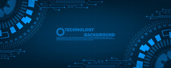 Geometric abstract technology background - future lines and dots connection digital data and big data concept EP.24