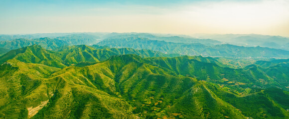 Wall Mural - Mountain scenery in the summer