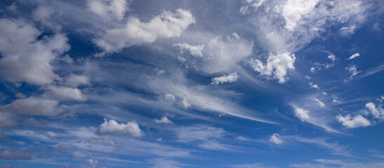 Wall Mural - beautiful cloud formation on blue sky