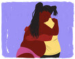 © Ken - Doula holding up pregnant woman during childbirth labor