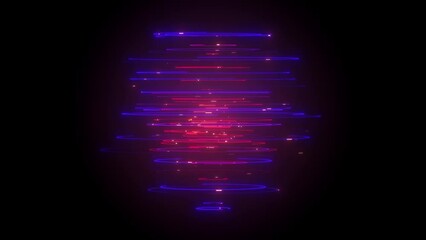 Wall Mural - abstract cylinder lines flowing background loop/ 4k animation of an abstract wallpaper technology ba