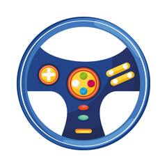 Canvas Print - wheel car video game