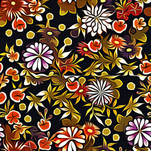 Textile And Wallpaper Patterns. A Printable Digital Illustration Work. Floral Print Designs.