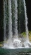 beautiful waterfall in the nature