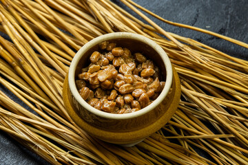 Wall Mural - 藁入り納豆　Natto Japanese foods