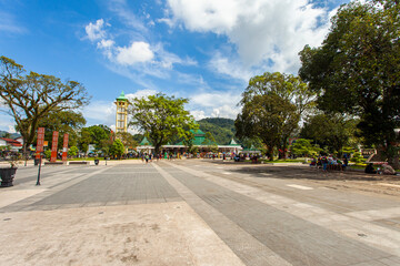 Wall Mural - Sumedang Square and Sumedang Great Mosque, the largest and most famous public open space in Sumedang City, is a gathering place for city residents.