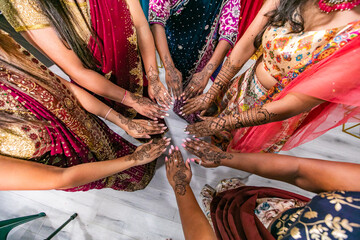 Indian wedding henna mehendi mehndi hands close up