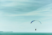 Paragliding Into A Beautiful Sky Alone