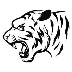 tiger head vector