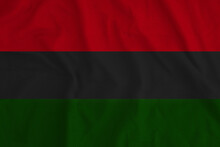 Pan African American Waving Flag