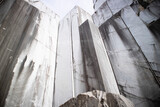 Fototapeta  - Abandoned marble quarry on the Apuan Alps