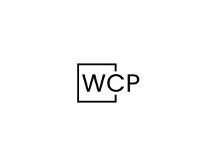 WCP letter initial logo design vector illustration