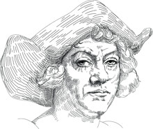 Christopher Columbus Xplorer And Navigator Who Completed Four Voyages Across The Atlantic Ocean, Opening The Way For The Widespread European Exploration And Colonization Of The Americas