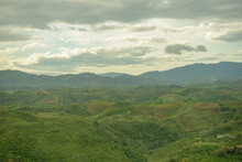 Landscape Photo: Hill Bat Up. Time: May 30, 2022. Location: Lam Dong Province. This Is A Panoramic Photo Of Hill Bat Up Area. 