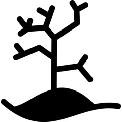 Sticker - Dry Tree Icon