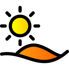 Wall Mural - Sun Icon