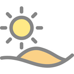 Canvas Print - Sun Icon