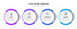 © Carkhe - Timeline infographic design with 4 options or steps. Infographics for business concept. Can be used for presentations workflow layout, banner, process, diagram, flow chart, info graph, annual report.