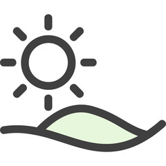 Wall Mural - Sun Icon