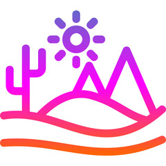 Sticker - Desert Landscape Icon