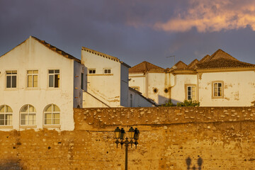 Wall Mural - sunset in Faro, Algarve, Portugal