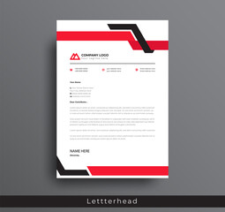 Wall Mural - modern creative & clean business style letterhead bundle of your corporate project design.set to pri