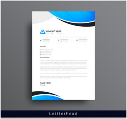 Wall Mural - modern creative & clean business style letterhead bundle of your corporate project design.set to pri