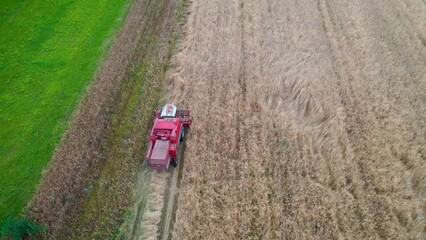 Poster - Combine harvester in Poland