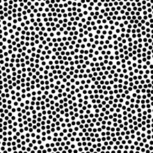Seamless Monochrome Speckled Pattern. Retro Abstract Black Pattern On A White Background.