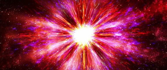 Wall Mural - 4k Bright Supernova. Widescreen Background 