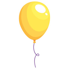 Poster - yellow balloon helium float