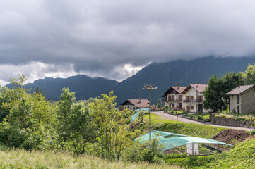 Wall Mural - Italyan village view