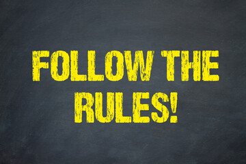 Wall Mural - Follow the Rules!