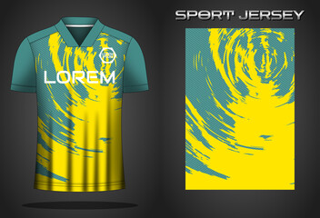 Soccer sport shirt jersey design template