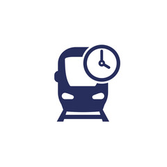 Sticker - train arrival time, subway schedule icon