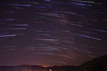 Wall Mural - Star trails