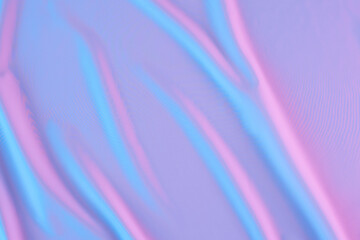 Wall Mural - Holographic neon colors on gradient soft pastel background. Trendy creative gradient in Iridescent neon color.