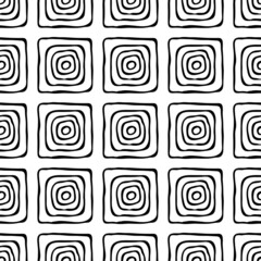 Seamless pattern, geometric abstract background, hand drawn