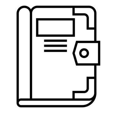 chapter book icon on transparent background