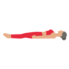 Wall Mural - yoga flat icon