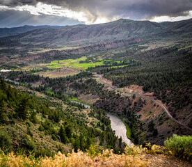 Canvas Print - Panorama of the Rocky Mountain Range in Colorado