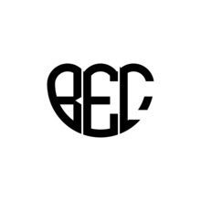 BEC Letter Logo Design On White Background. BEC Creative Initials Letter Logo Concept. BEC Letter Design. 