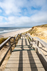 Wall Mural - path to the beach near the rotes kliff (red cliff), kampen, sylt, schleswig-holstein